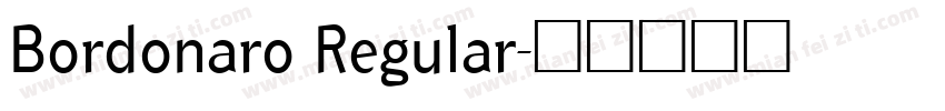 Bordonaro Regular字体转换